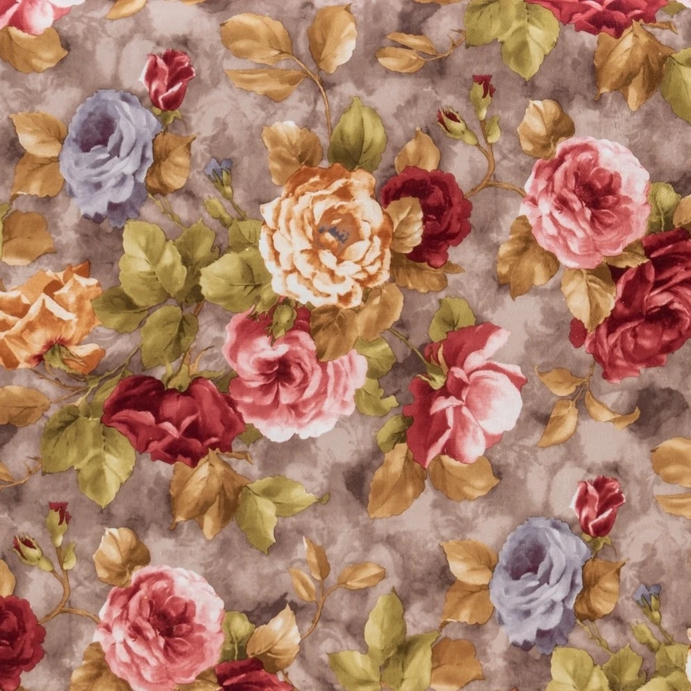 šedá (vzor květy 2109)