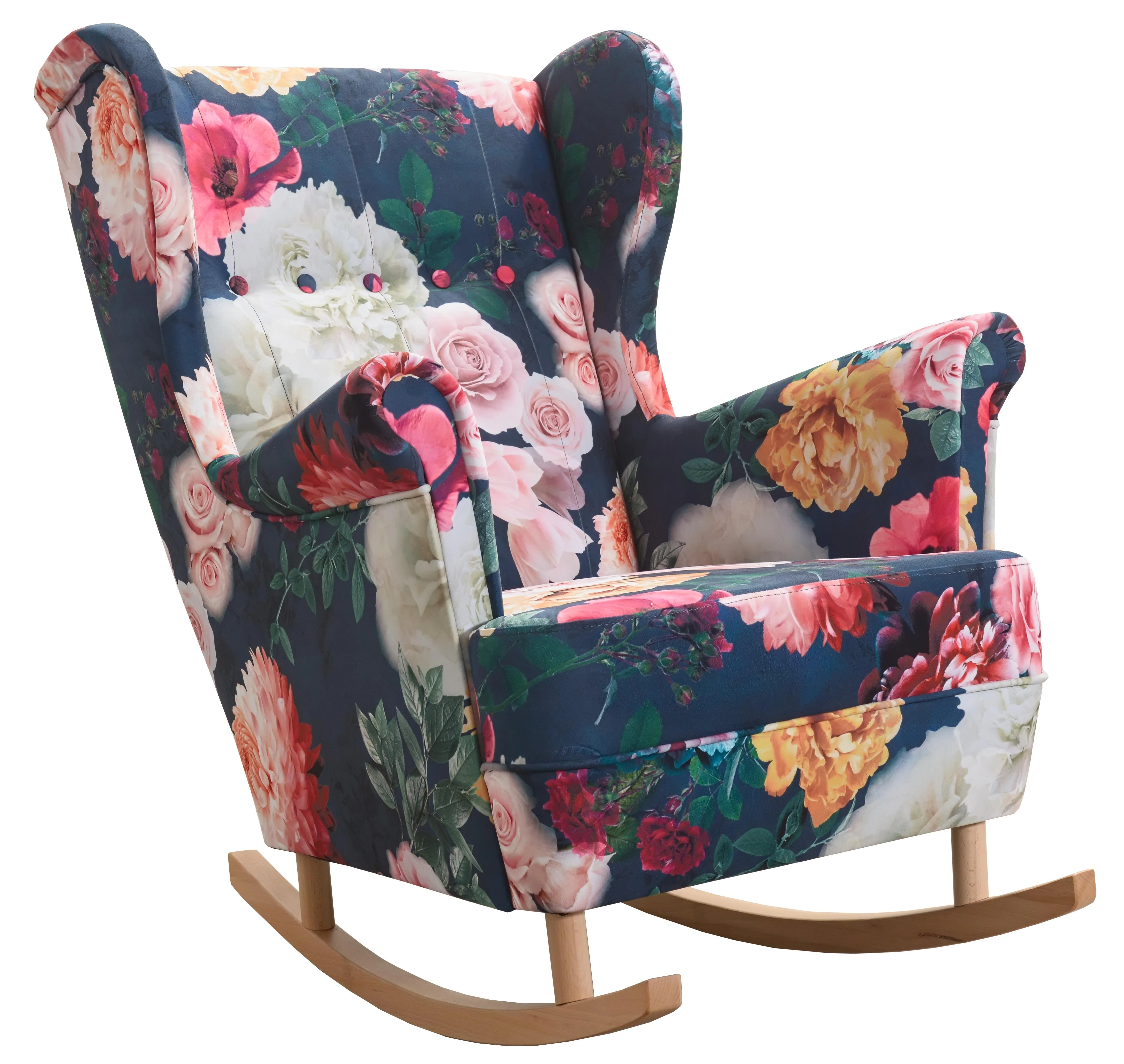 modrá vzor květy (M 135/sonoma)