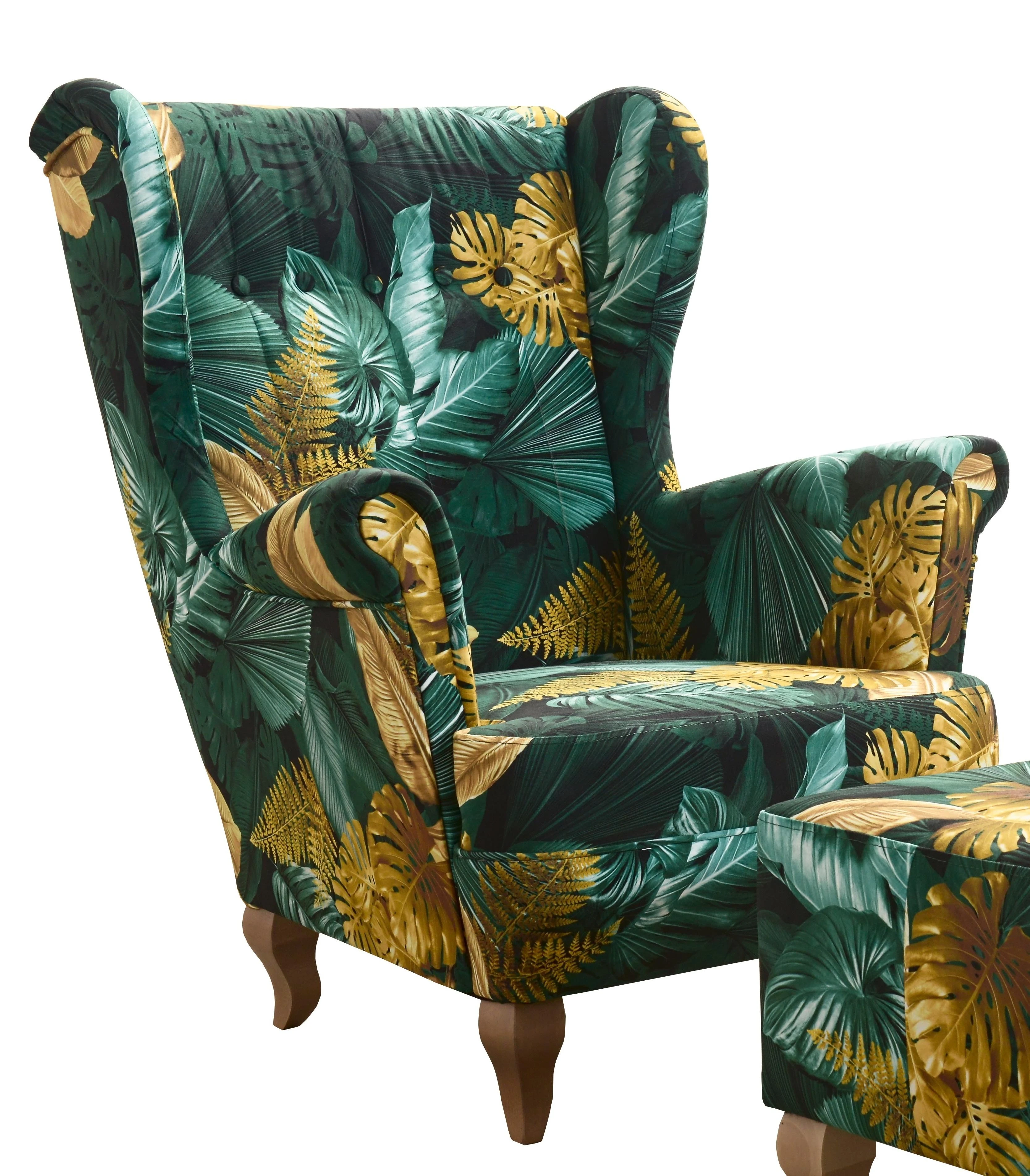 zelená vzor listy (M-127/sonoma)