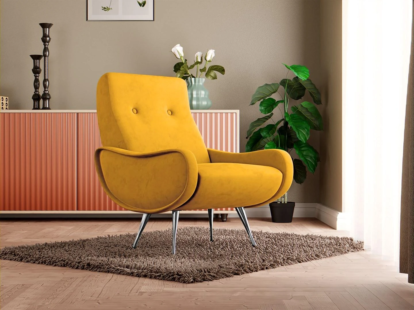 žltá (matt velvet 48)