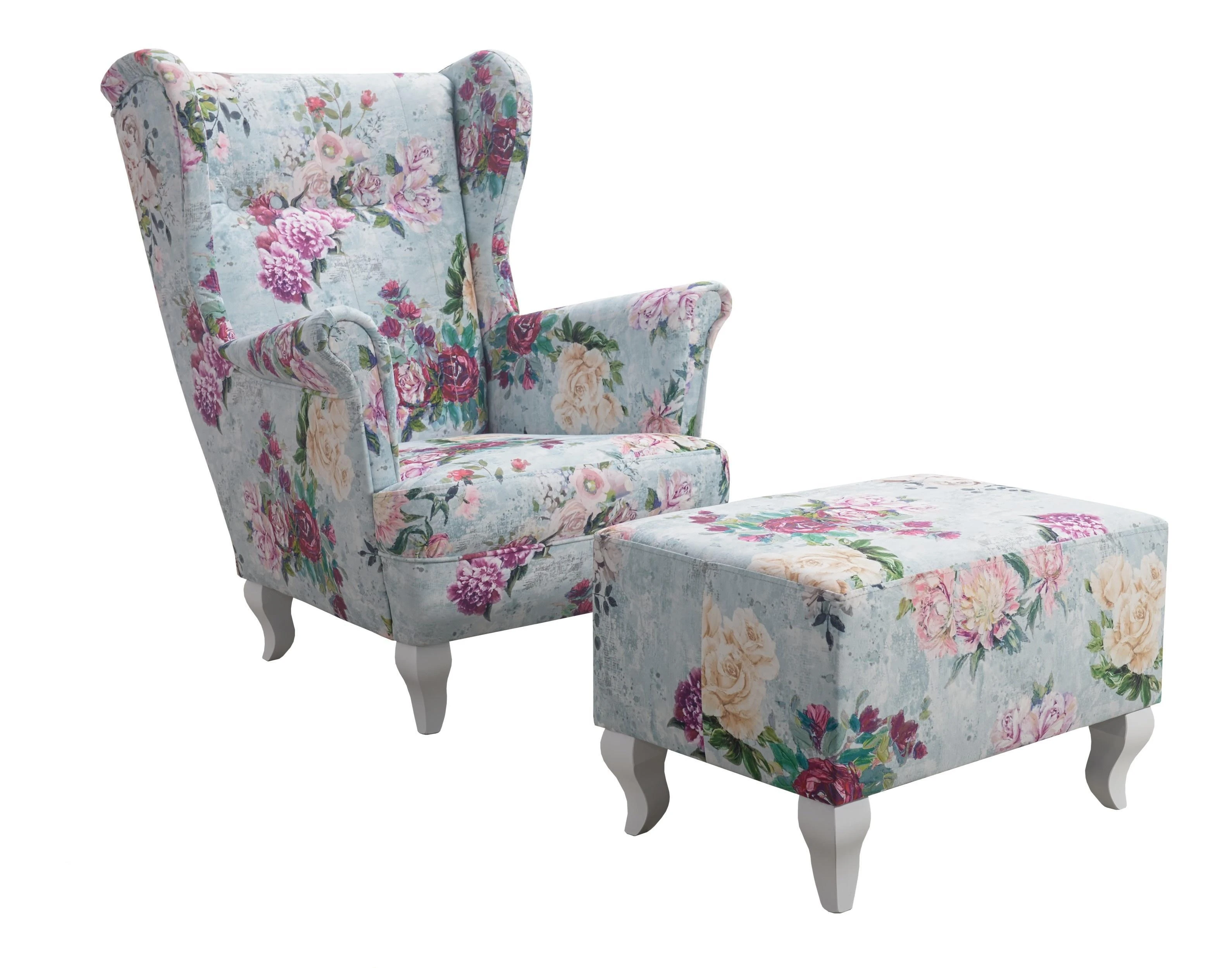 modrá+květy ( růže 3995/102+bílé)