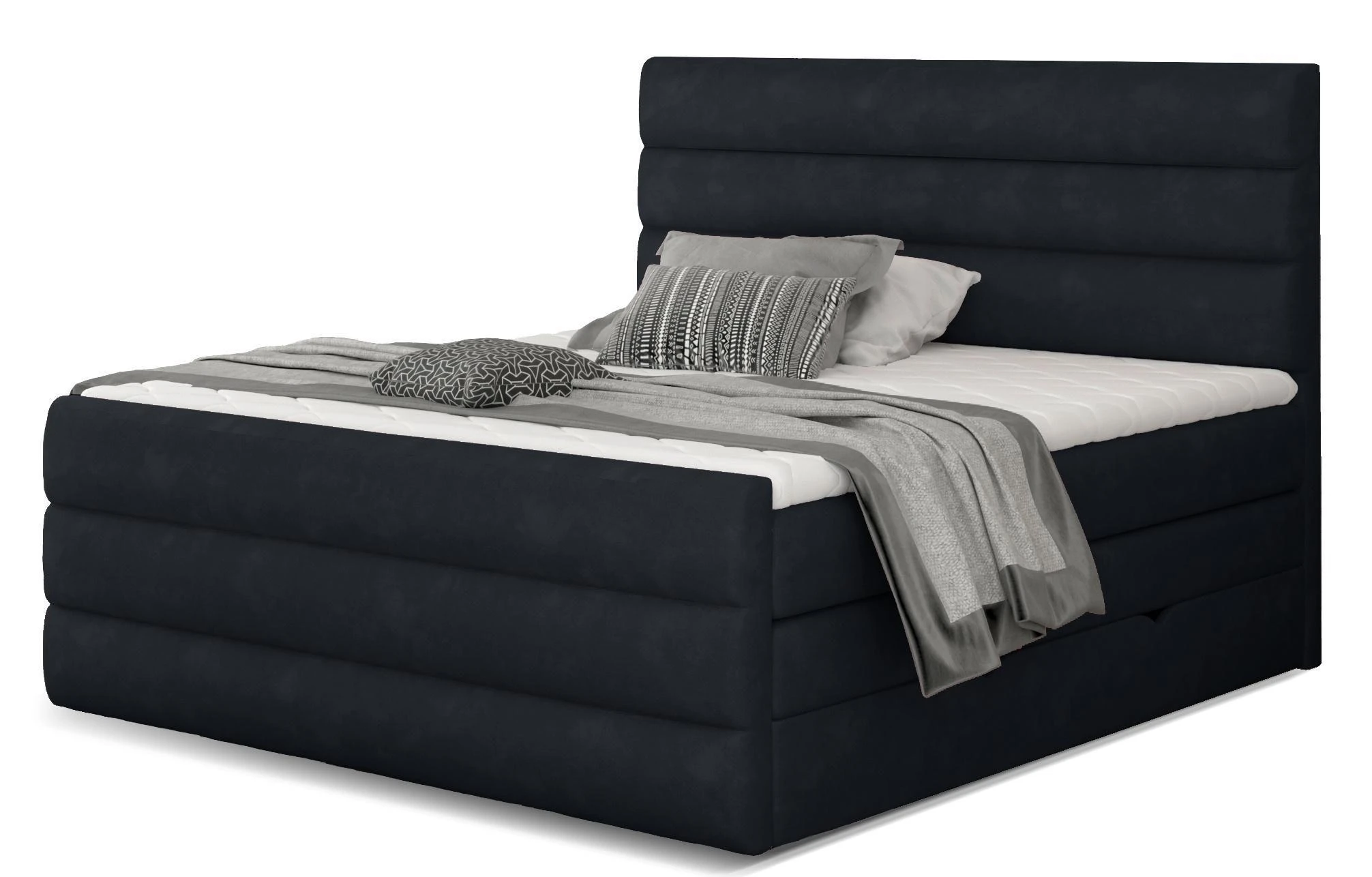 čierna 160x200cm (Kronos 07/ Cand 03)