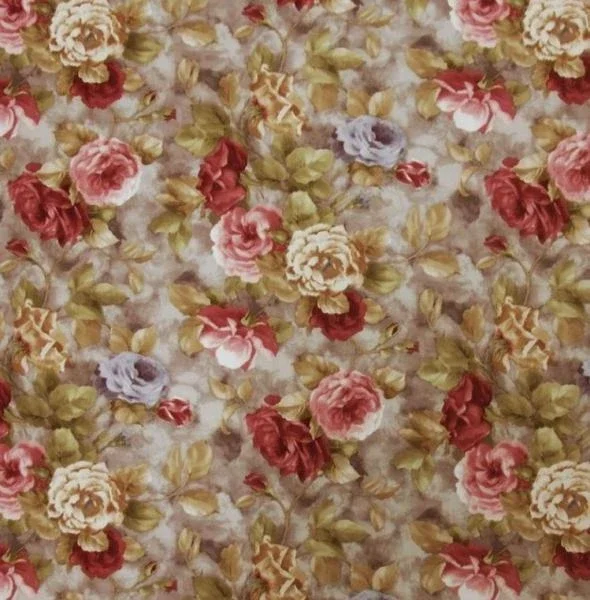 vzor květy (2109/ořech)