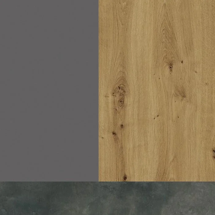 antracit s dab artisan deska metal vintage