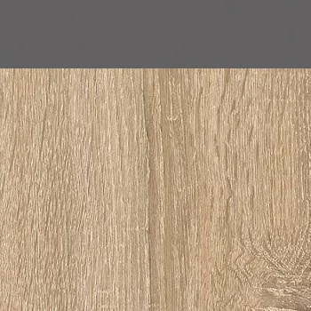 120cm, sivá/dvere sonoma (úchyt č.1)