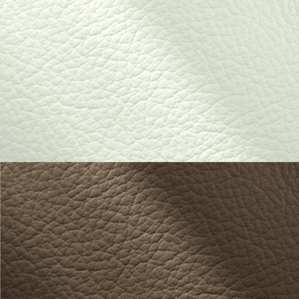 bílá (bianco 309) / sv. hnědá (tortora 312)