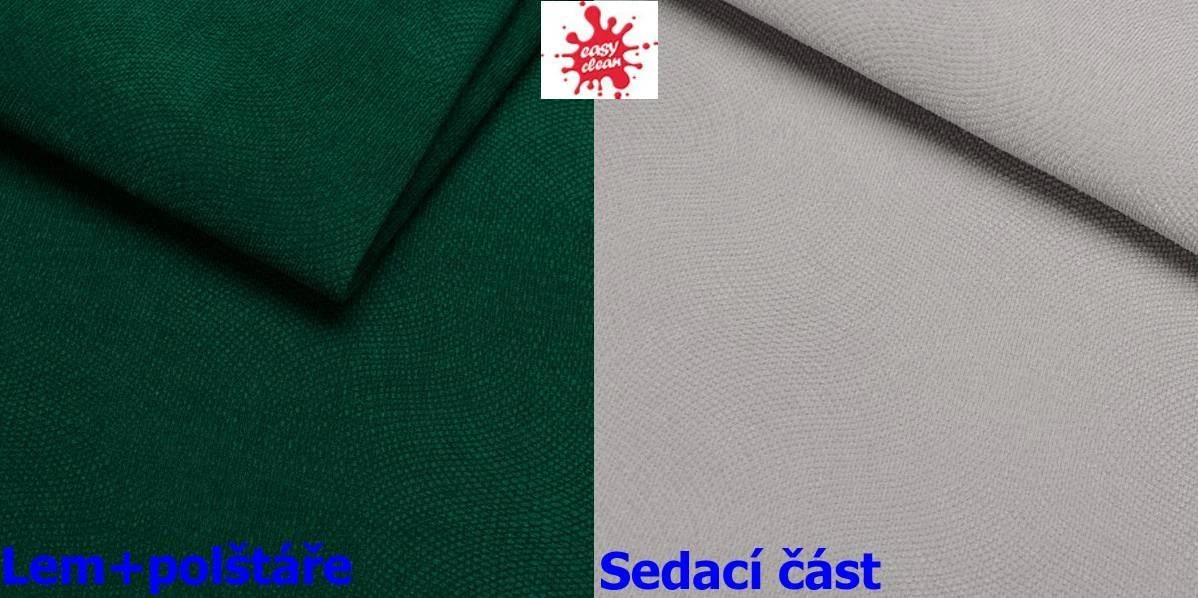 zelená / sv.šedá / drevo biele (loca 15/30)