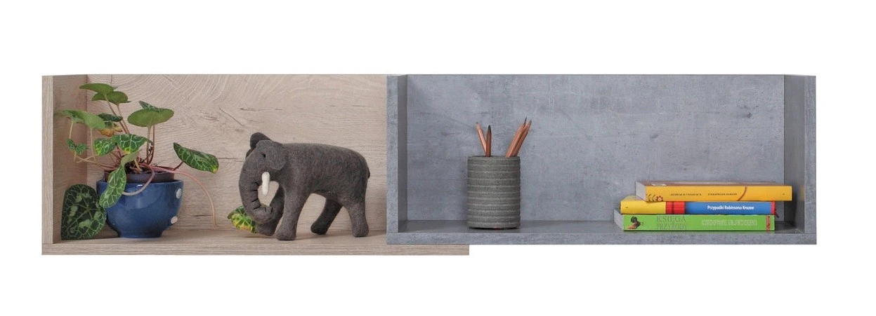 biela mat / betón / dub