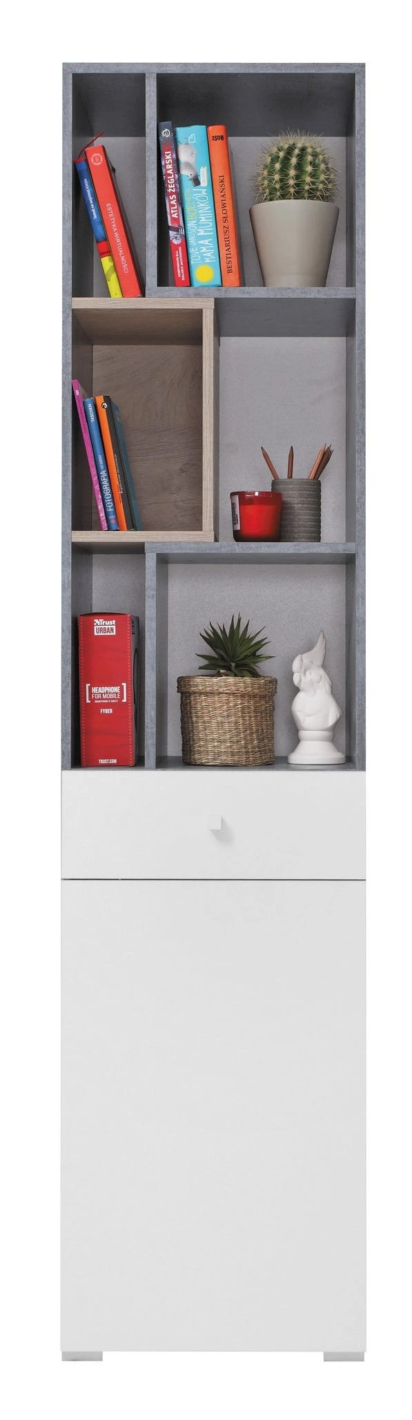 bílá mat/beton/dub