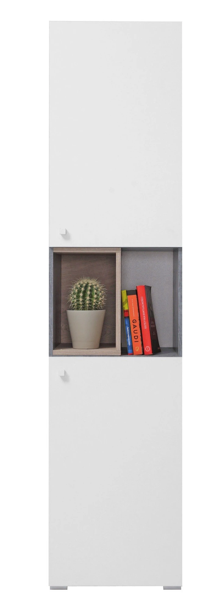 biela mat / betón / dub