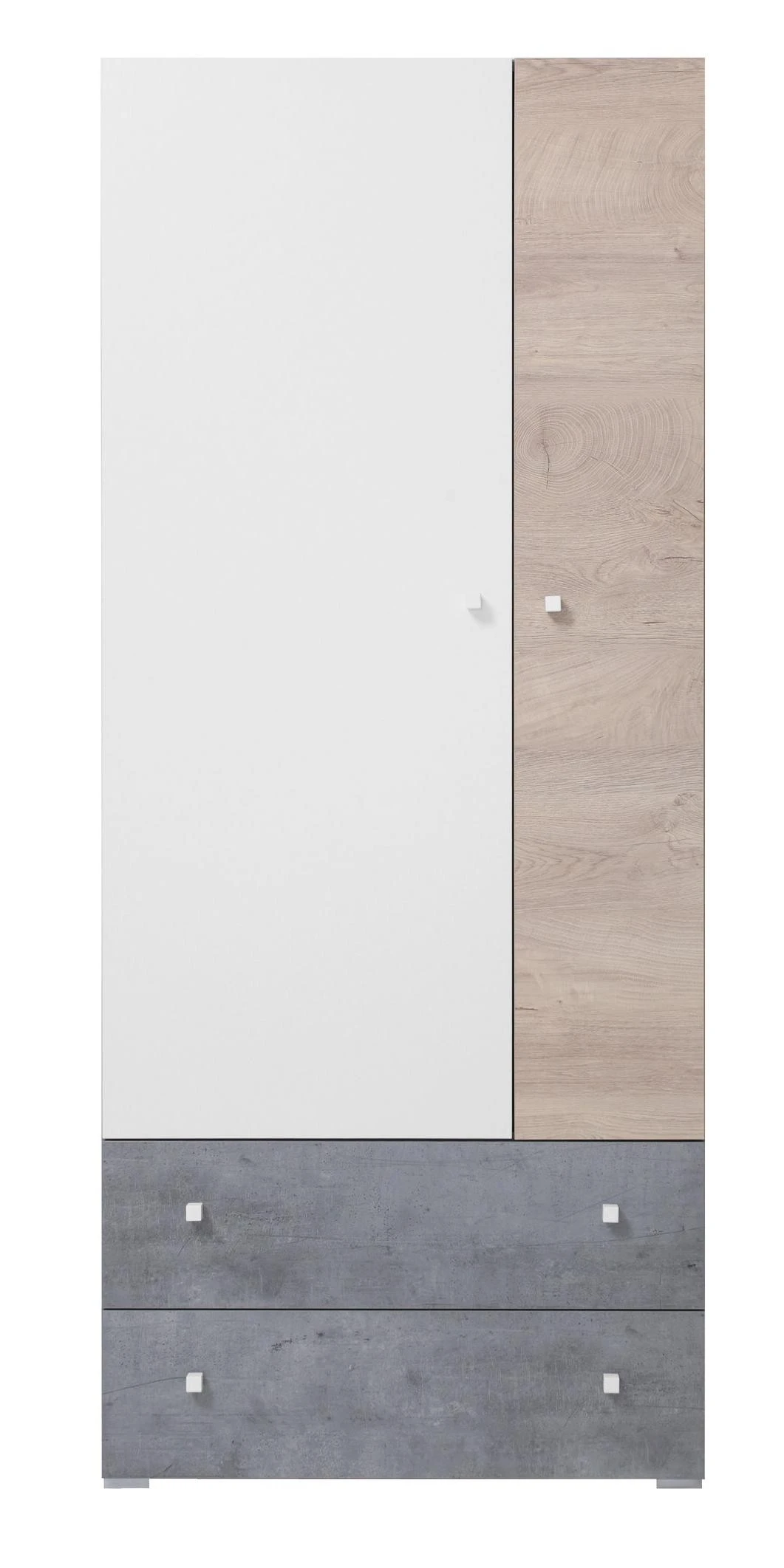 bílá mat/beton/dub