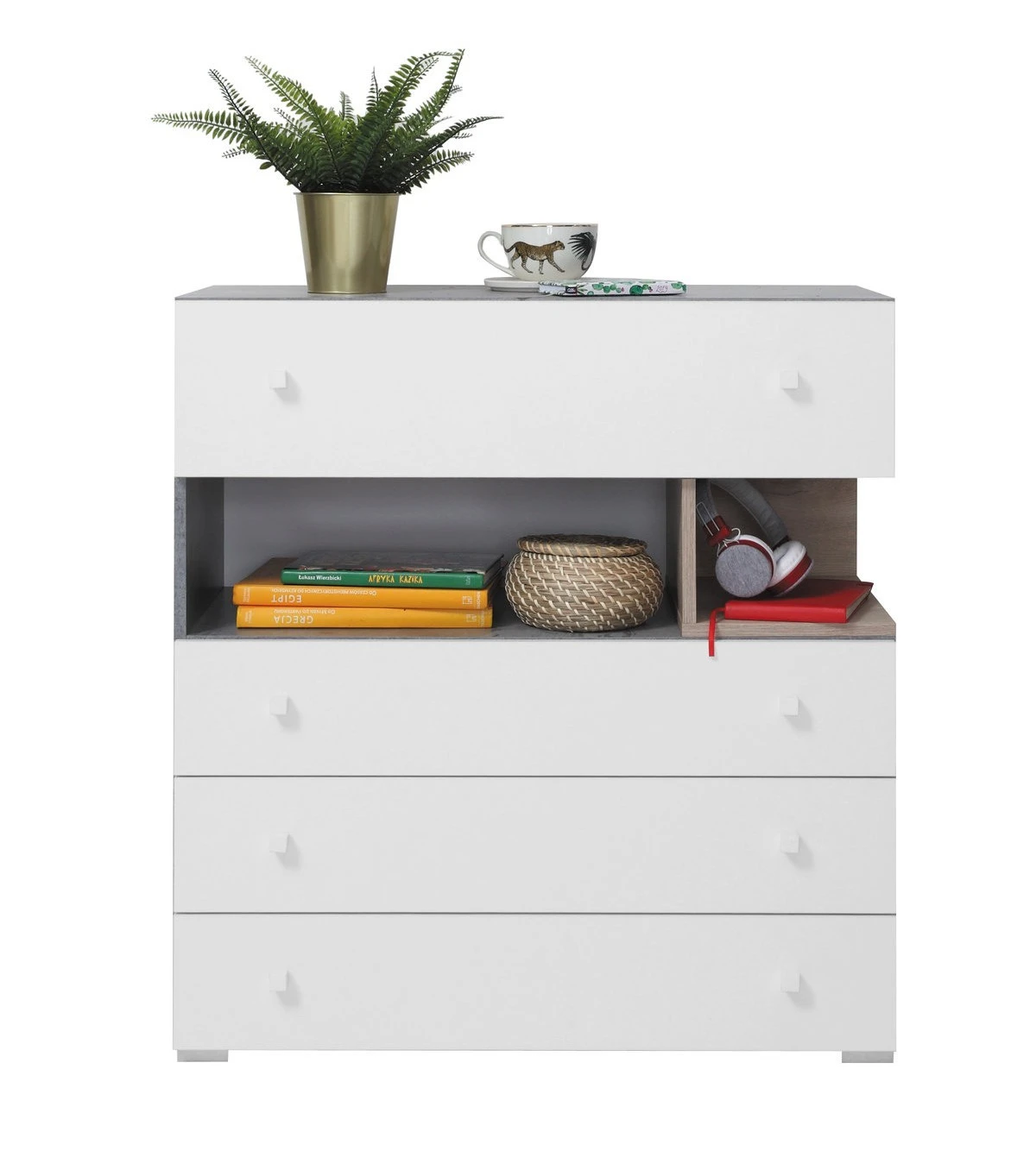 bílá mat/beton/dub