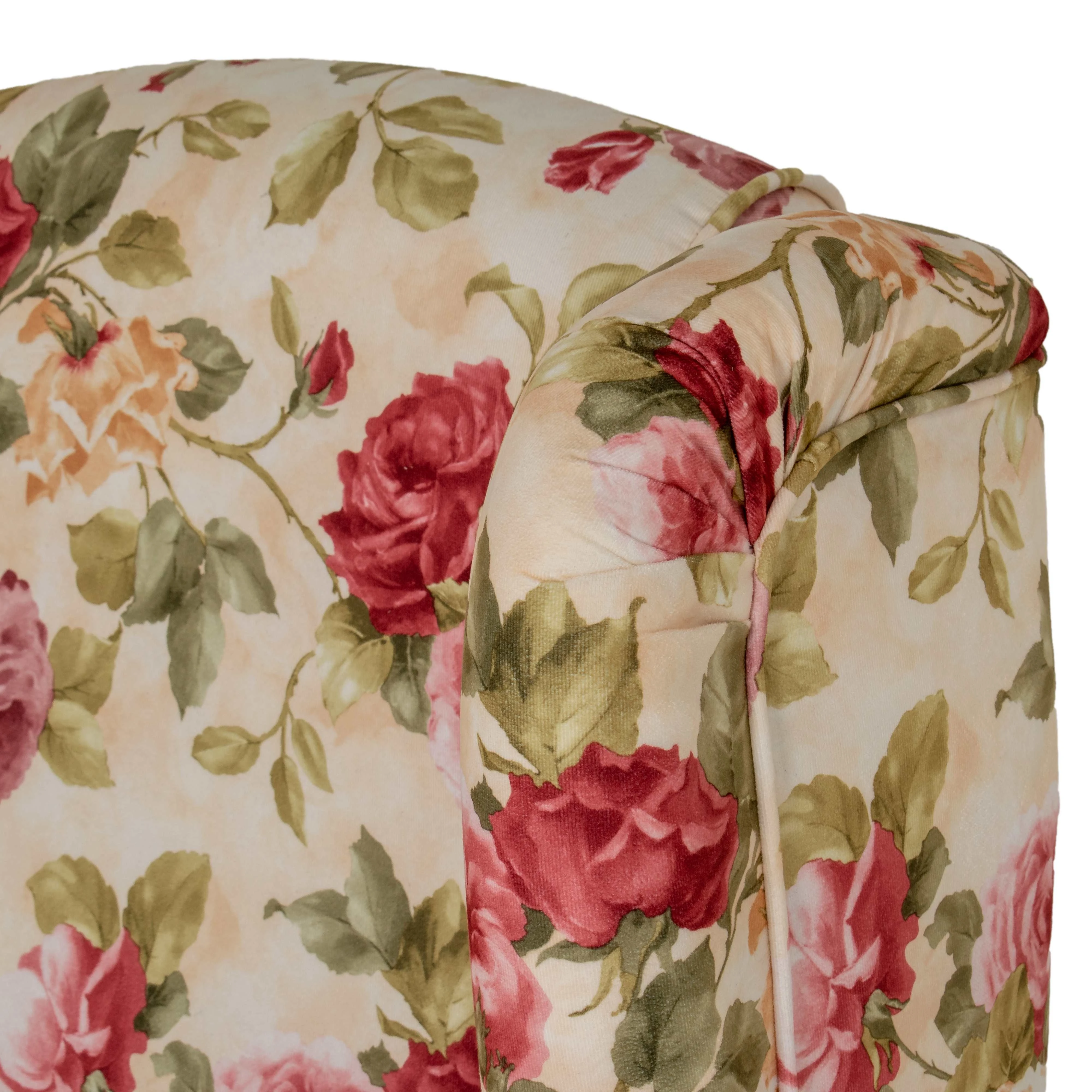 béžová - vzor květy/olše (2108)