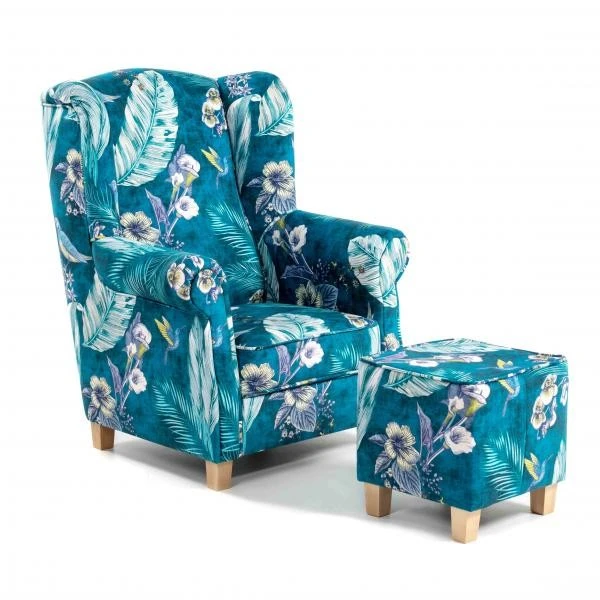 modrá/přírodní (bird blue an-4786)