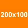 100x200 cm