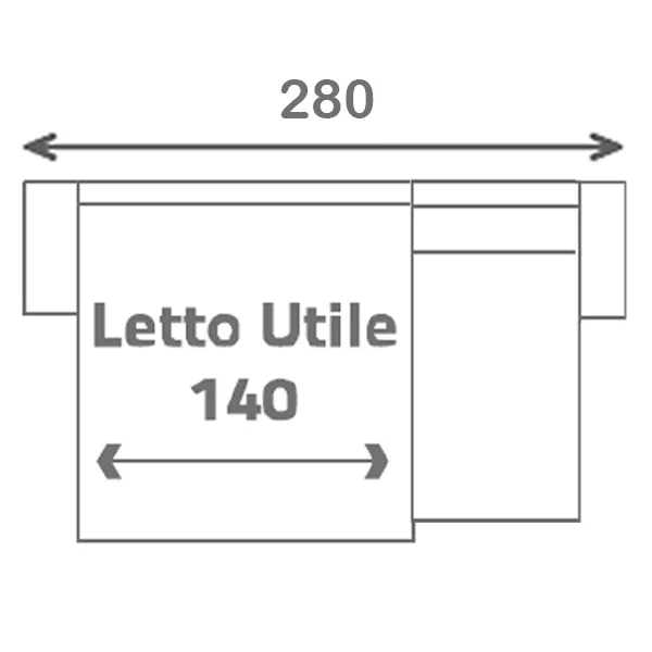 š_140 (OMEGA_3 Posti letto + Penisola Reversibile Media Contenitore)