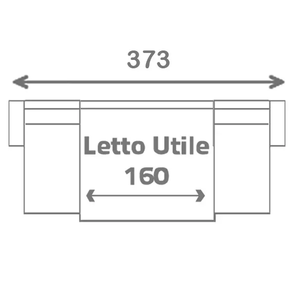 š_160 (BETA_3 Posti letto Maxi + 2x Penisola Reversibile Media Contenitore)