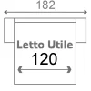 120 cm (2posti letto H17x120cm)