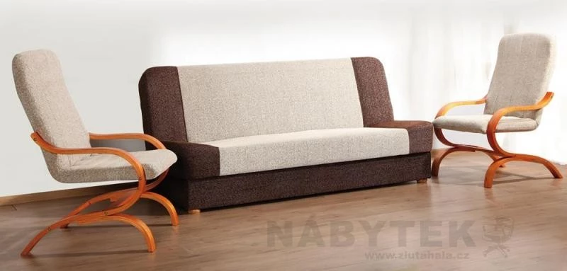 Akčný látka - béžová / hnedá