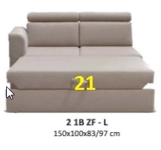 21 - Dvojsedák levý