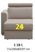 24 - Jednosedák levý