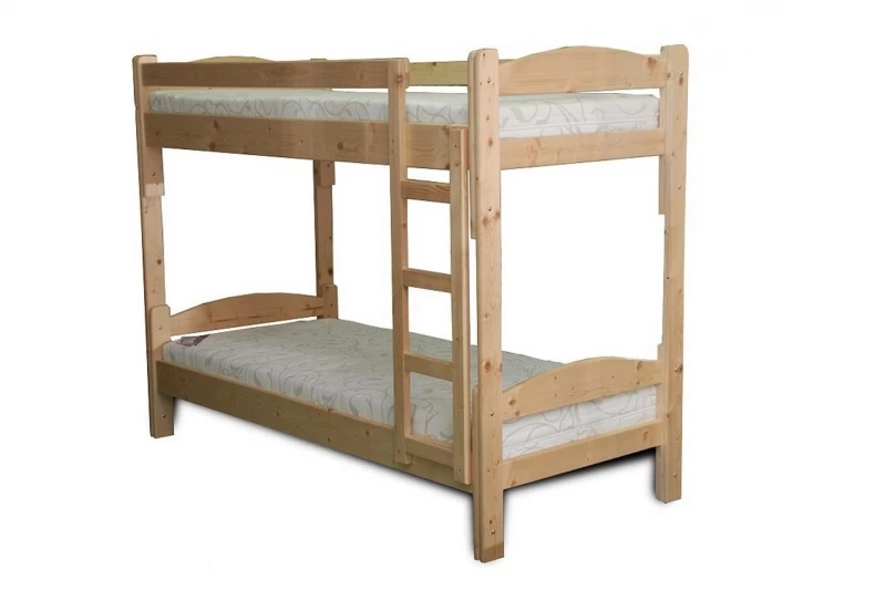 Dřevěná patrová postel