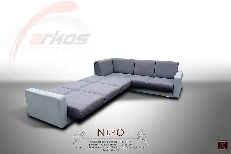 Rohová sedací souprava Nero - rozkládací