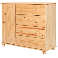 Prádelník 4 zásuvky + 1 dvířka 8016