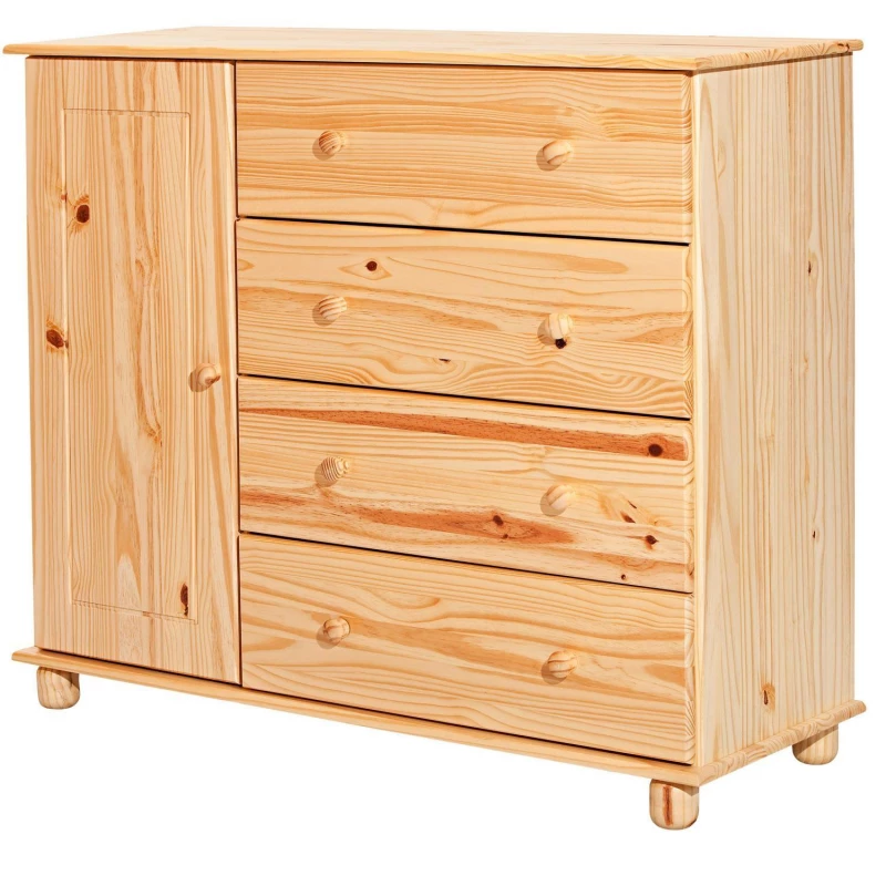 Prádelník 4 zásuvky + 1 dvířka 8016