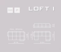 Sedacia súprava v tvare U - LOFT I