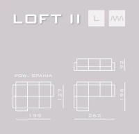 Rohová sedacia súprava LOFT II