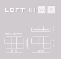 Rohová sedacia súprava LOFT III