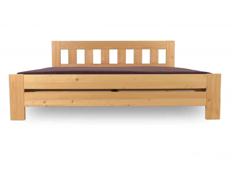 Dřevěná manželská postel KUBA - smrk