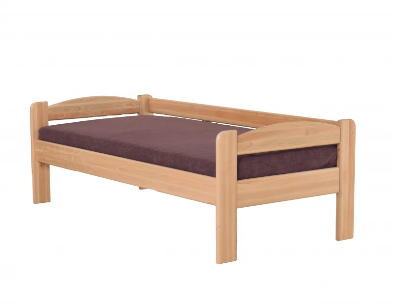 Drevená posteľ so zábranou LIBOR - BUK