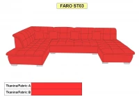 Sedací souprava Faro U (ottmax+2+ott)