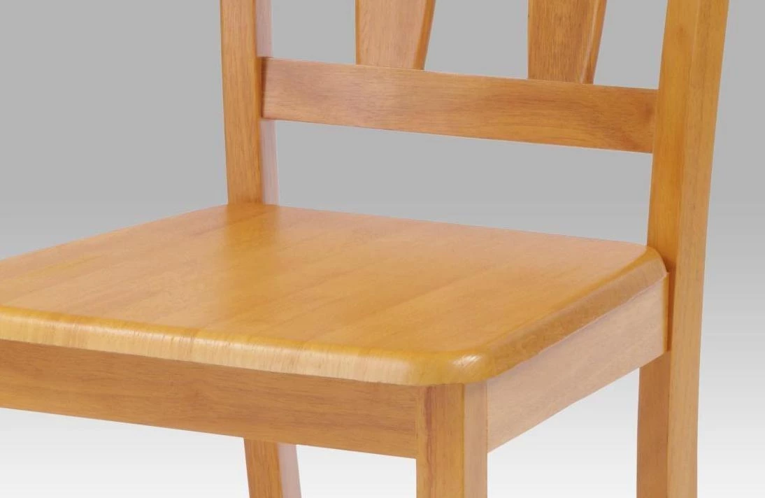Jedálenská stolička celodrevená, farba jelša