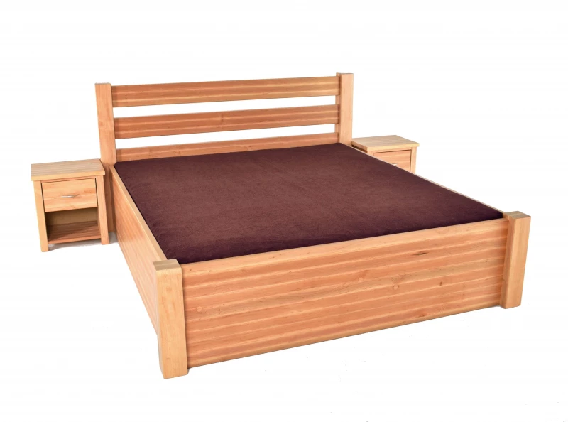 Drevená manželská posteľ MARTIN - jelša