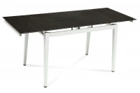 Jedálenský stôl ONYX s rozkladom - grafit / biela