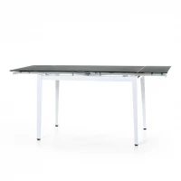 Jídelní rozkládací stůl ONYX - grafit/bílá
