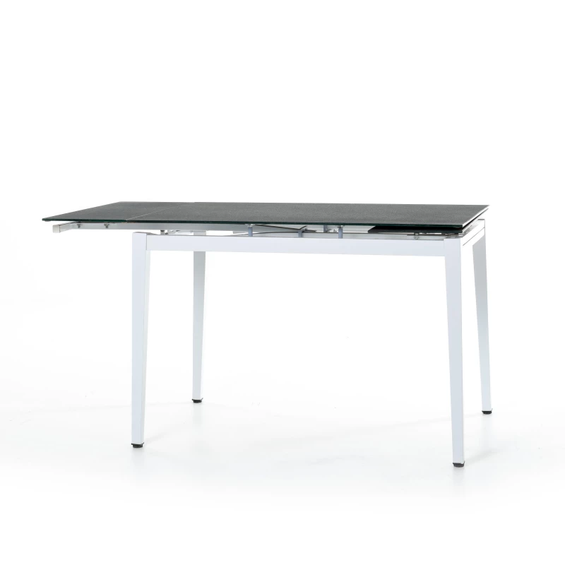 Jedálenský stôl ONYX s rozkladom - grafit / biela