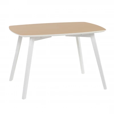Jedálenský stôl DIEGO 120x80 - buk / biela