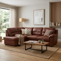 Kožená rohová sedacia súprava MALAGA