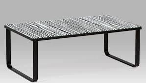 konferenčný stolík 105x55x32, 6mm sklo s potlačou Zebra