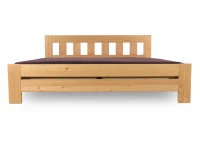 Drevená vyvýšená manželská posteľ KUBA - smrek