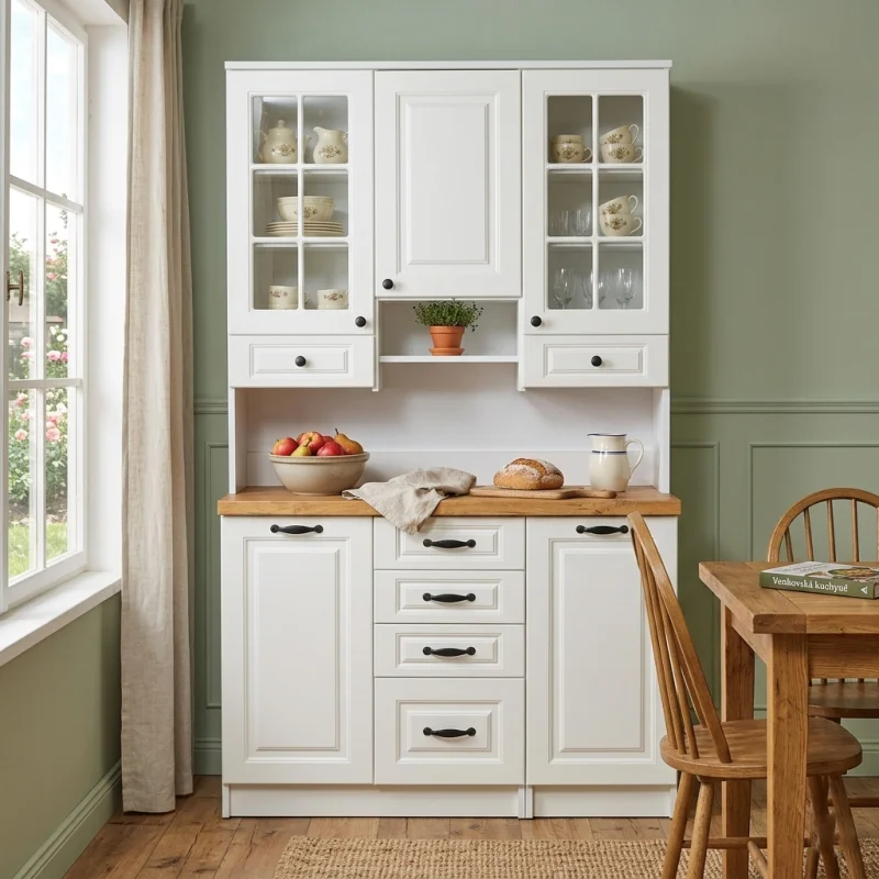 Kredenc 120 LADY bílá