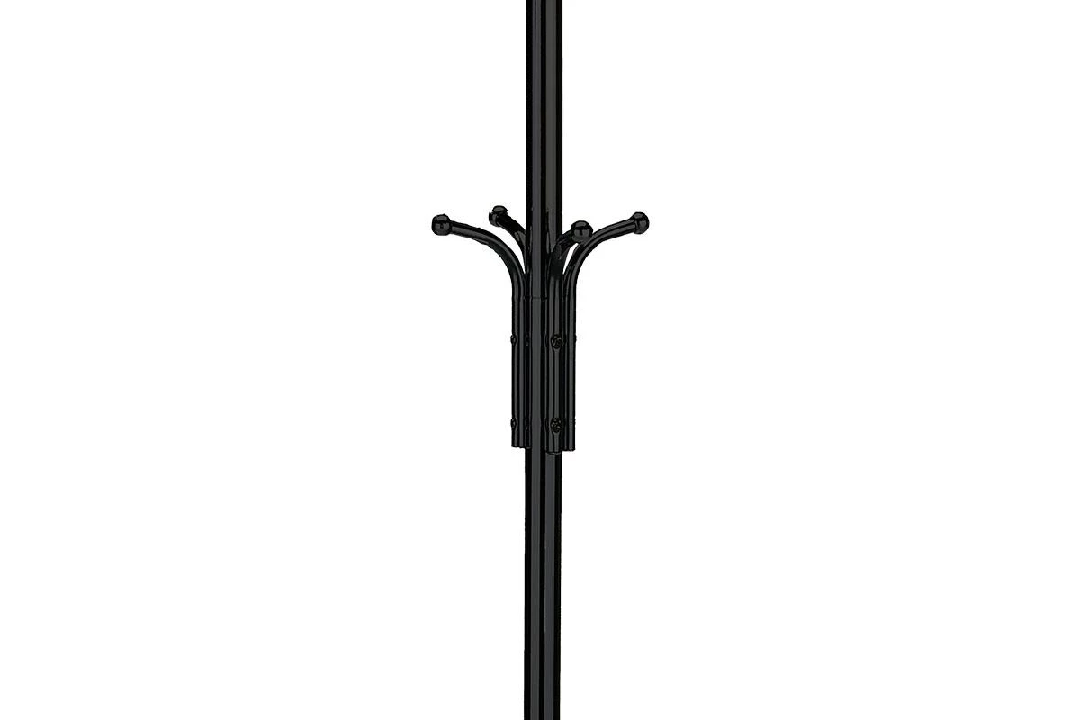 Vešiak stojanový kovová konštrukcia, čierny matný lak, nosnosť 10 kg