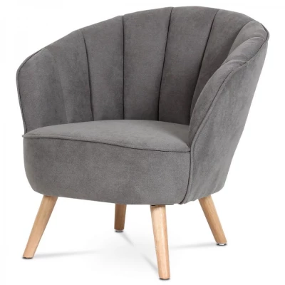 Škandi kreslo Sivé