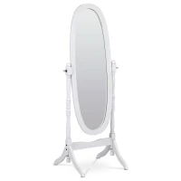 Zrkadlo stojacie, výška 151 cm Biele