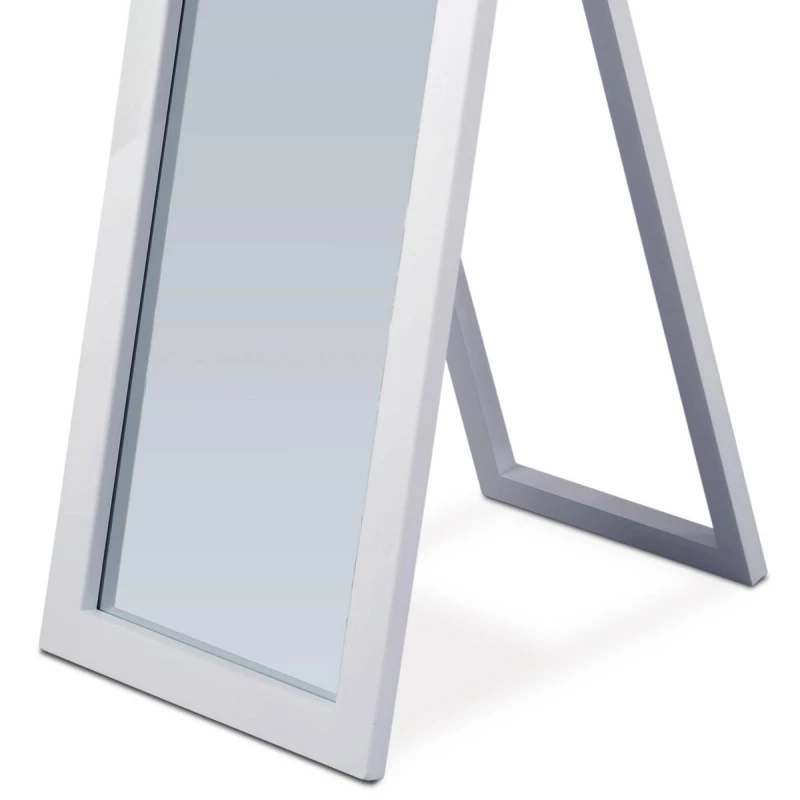 Zrcadlo stojací, výška 150 cm Bílé