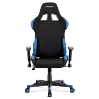 Kancelářská židle modrá-černá látka